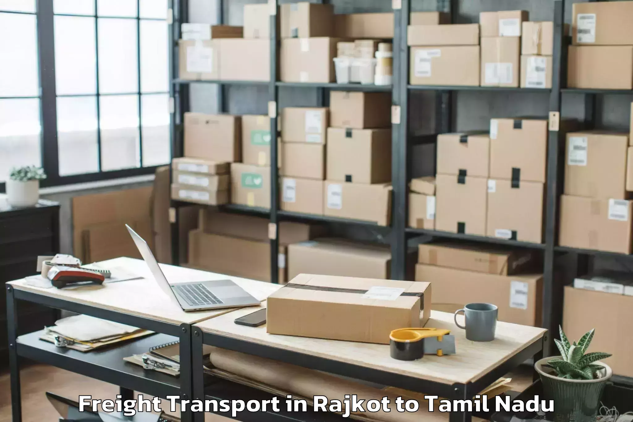 Book Rajkot to Avudayarkoil Freight Transport